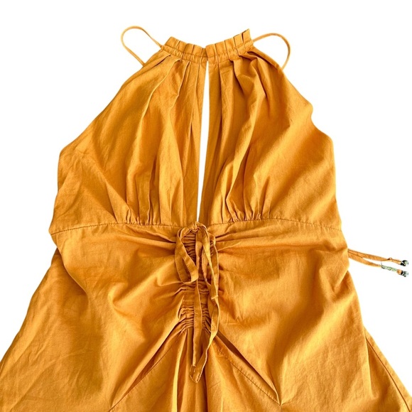 RARE Free People | Rust Halter Open Back Mini Dress - Picture 2 of 8